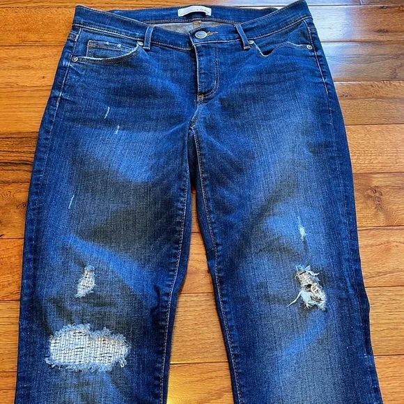 LOFT MODERN SKINNY DISTRESSED JEANS - Picture 3 of 9